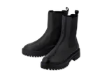 Schwarze Chelsea-Stiefel mit klobiger Sohle