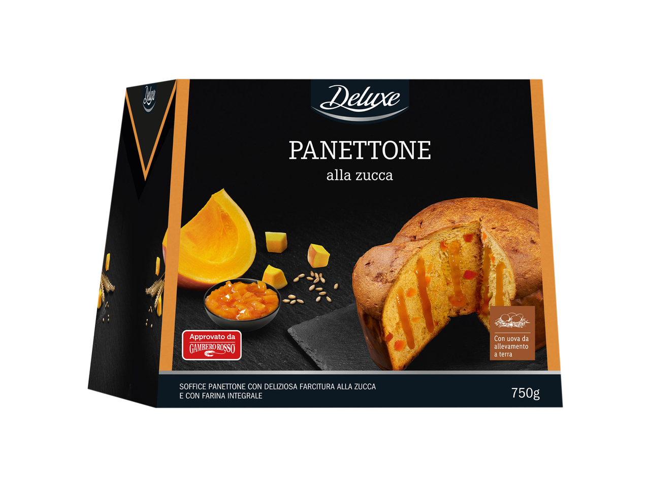 Panettone alla zucca con farina integrale