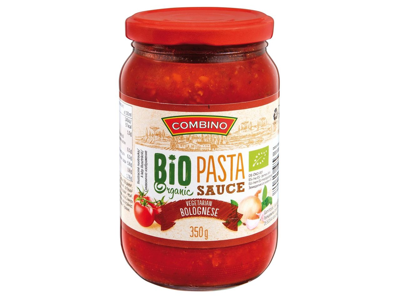 Combino Bio Pasta szósz: vegetáriánus bolognai.