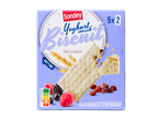 Sondey yoghurt-biscuitjes met bessen en rozijnen.
