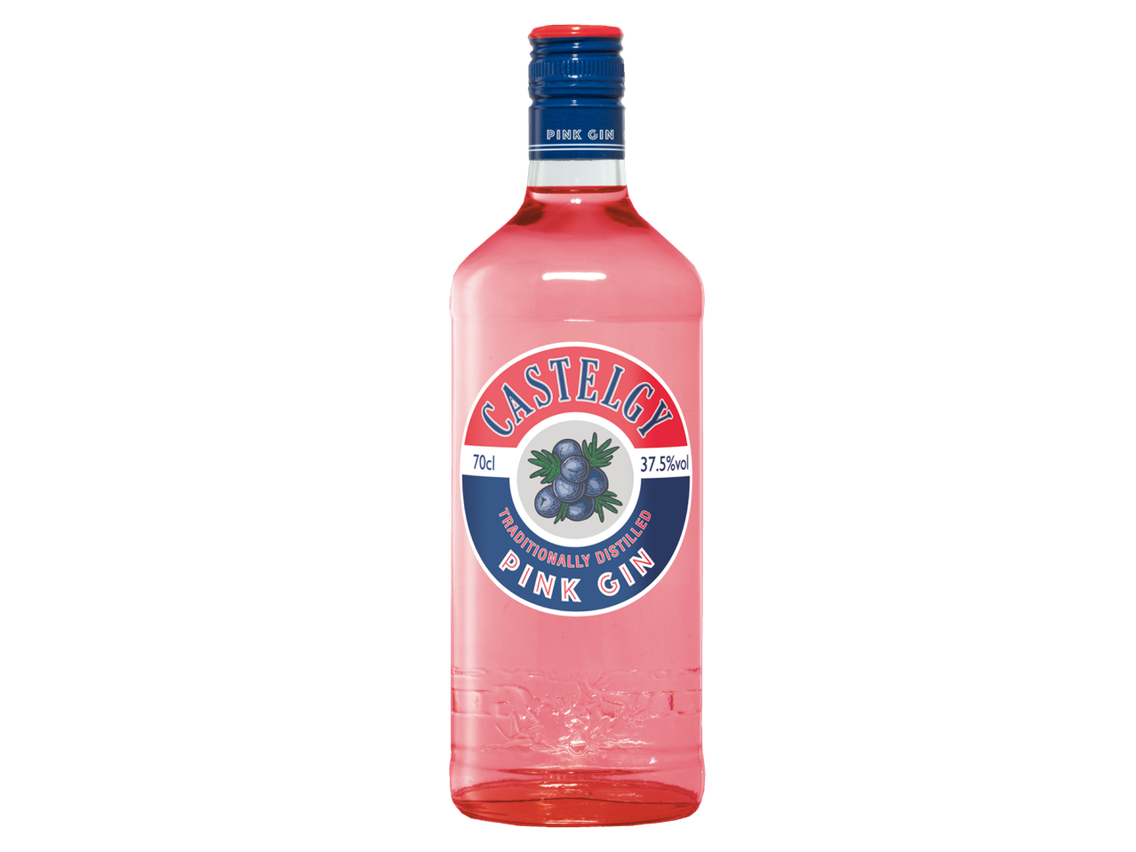 Castelegy rózsaszín gin palack.