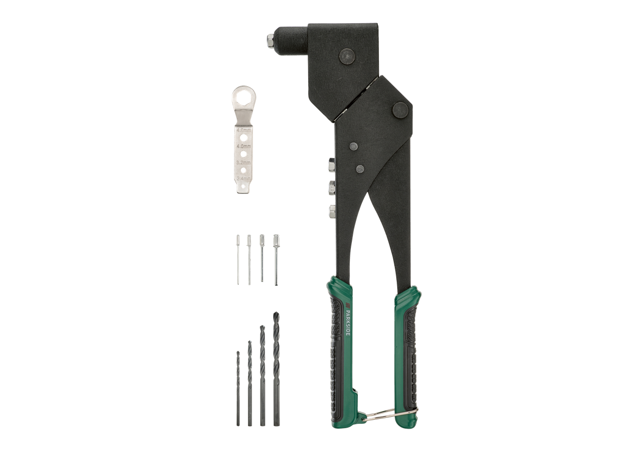 PARKSIDE klešta za zakovice sa nastavcima, burgijama i zakovicama.