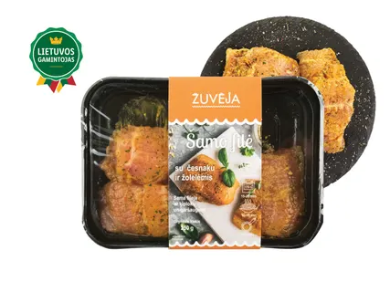 Šamo filė su česnakais ir žolelėmis