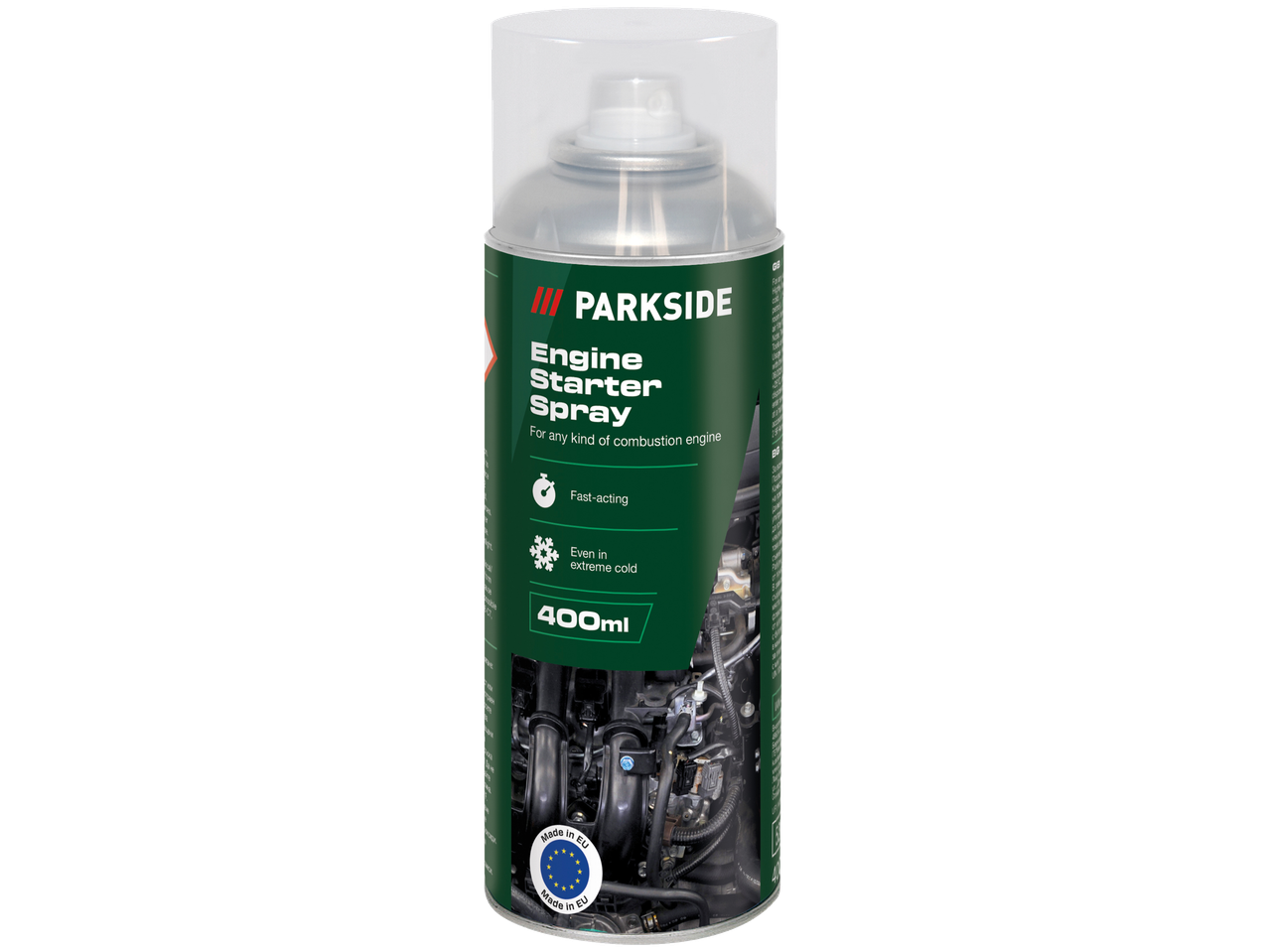 Parkside spray εκκίνησης κινητήρα, 400ml, γρήγορης δράσης, λειτουργεί σε ακραίο κρύο.