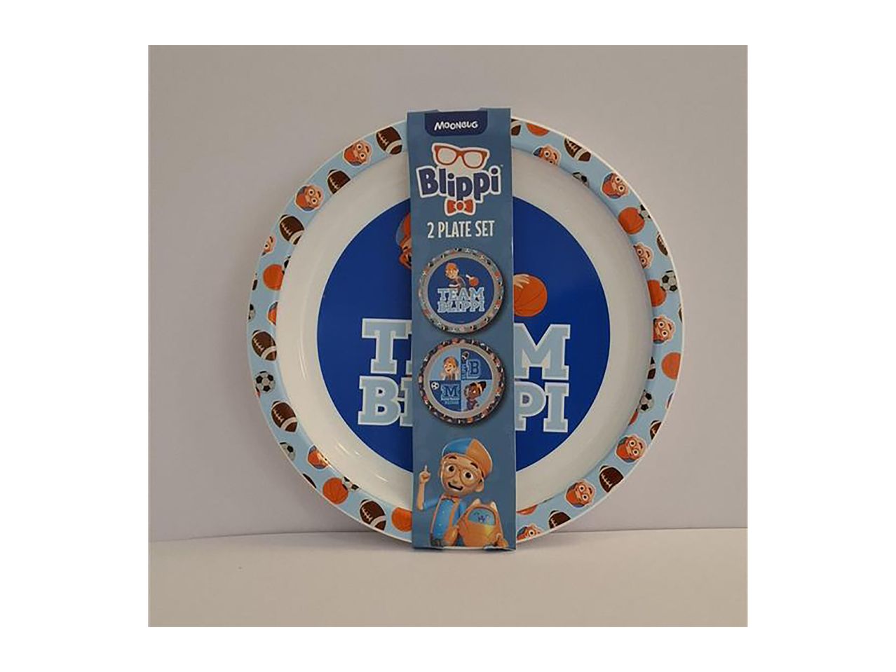 Kids’ Team Blippi Dinner Plates - 2 Pack