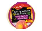 Creamy yogurt with Murcian peach, 135g, with Spanish product label.
