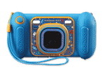 VTech Kidizoom Action Cam: robuste, blaue Kinderkamera mit Trageriemen.