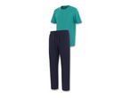 LIVERGY men's teal t-shirt and navy blue sweatpants set