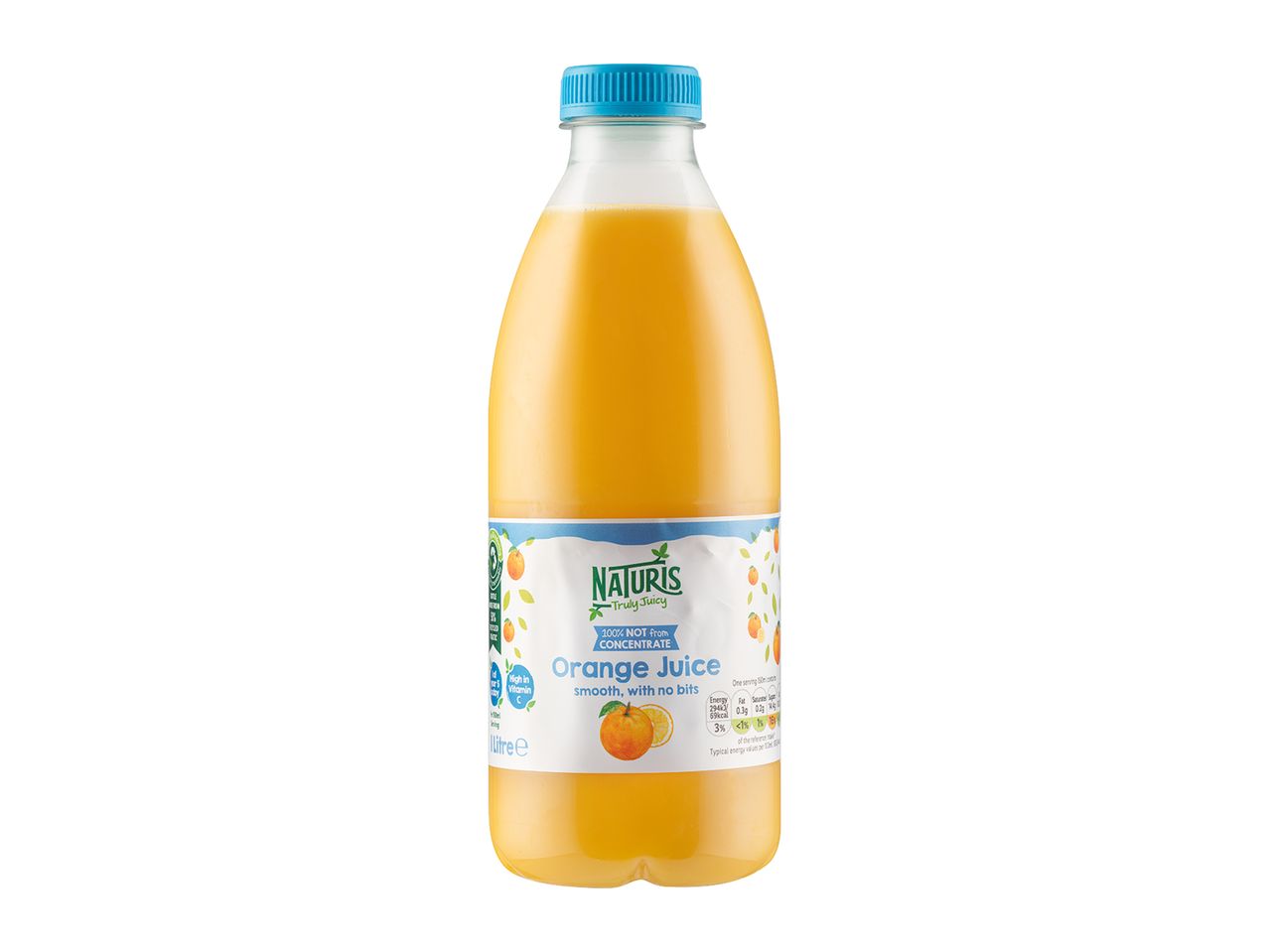 Go to full screen view: Naturis Pure Squeezed Orange Juice Smooth - Image 1