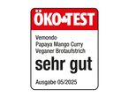 ÖKO-TEST: Vemondo Papaya Mango Curry, sehr gut.
