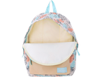 Otvorana Disney ranac Stitch sa pastel cvetnim dizajnom.