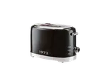 SILVERCREST® 2-Slice Toaster in black with chrome accents and '1973' branding.