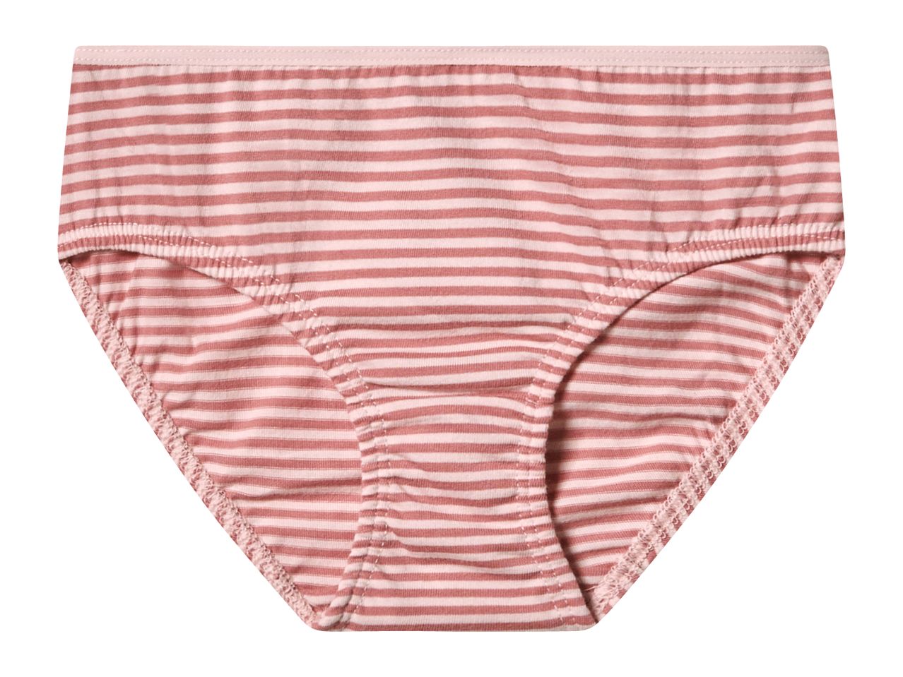 Pink and white striped women's briefs