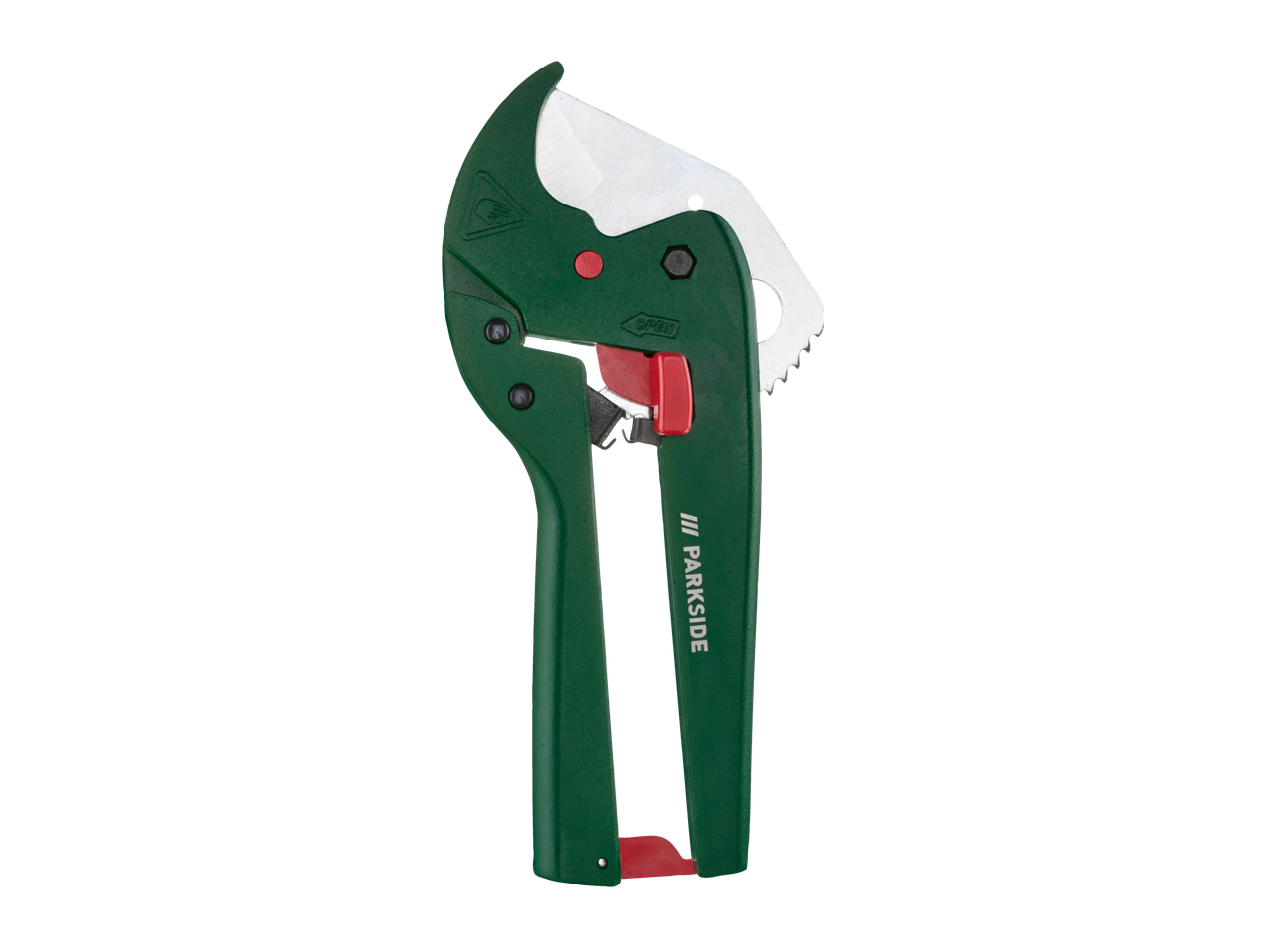 PARKSIDE® csővágó zöld és piros színben.