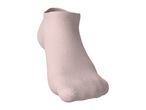 Single light pink ankle sock, shown from a slightly elevated side angle