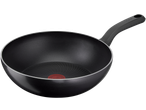 Tefal Aluminium Stirfry Pan with a black non-stick coating and red Thermo-Spot indicator.