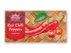 Vitasias frosne, hakkede røde chili pebre (50g).