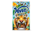 Verpakking met tijgervlokken melk & vanille, met een tijgerkop en UTZ Certified cacao logo.