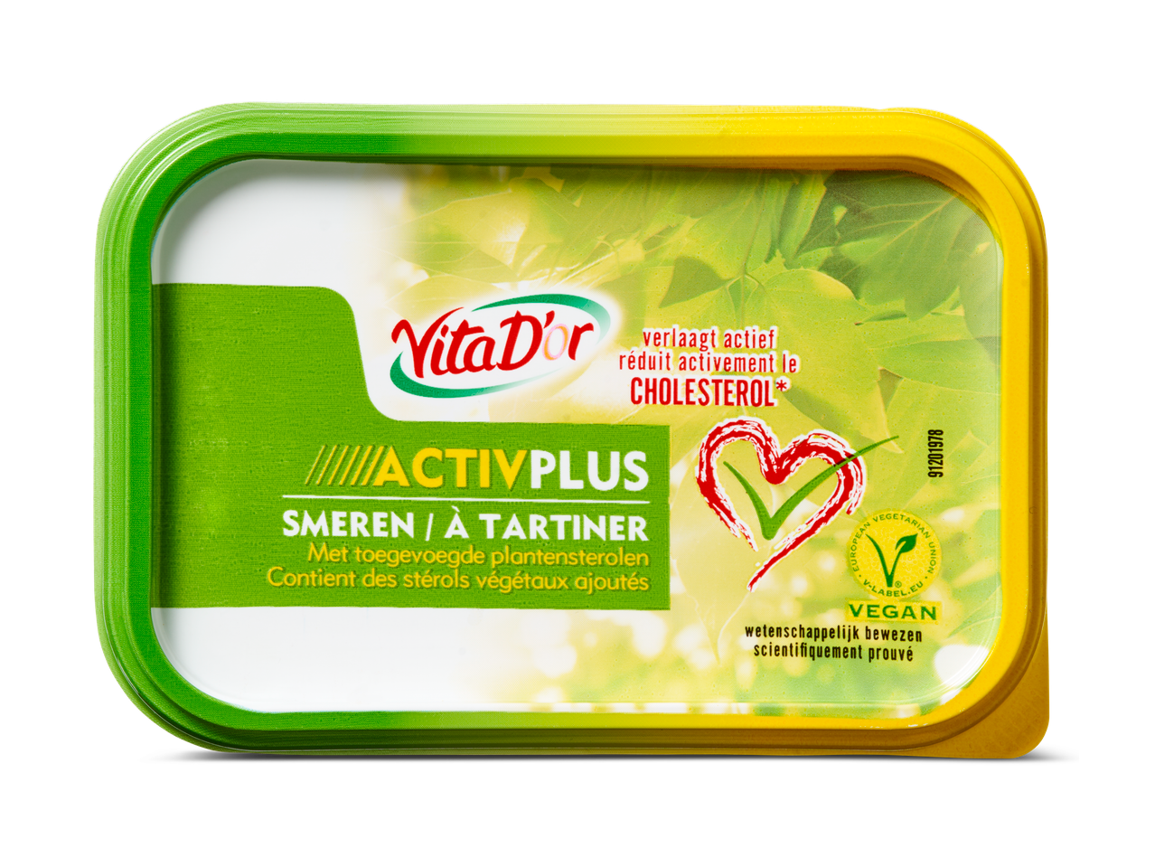 VitaD'or ActiVPlus vegan margarine, verlaagt cholesterol.