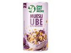 Ube muesli kókusszal és fehércsokoládéval, 450 g-os kiszerelésben.
