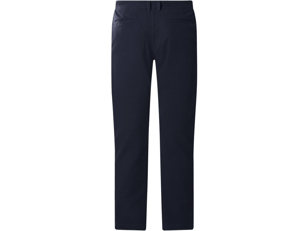 LIVERGY muške chino pantalone u teget boji, zadnji pogled