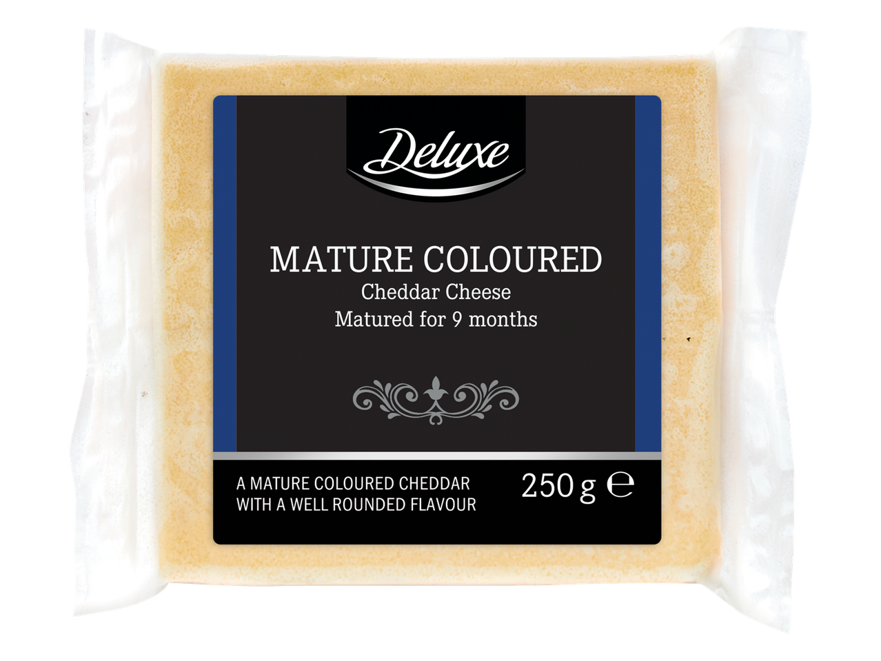 Deluxe Mature Coloured Cheddar juust, 250g