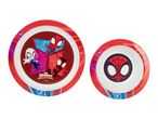 Marvel Spidey and Amazing Friends plates and bowls.