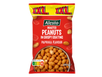 Sachet de cacahuètes grillées enrobées saveur paprika, 250 g, avec Nutri-Score.
