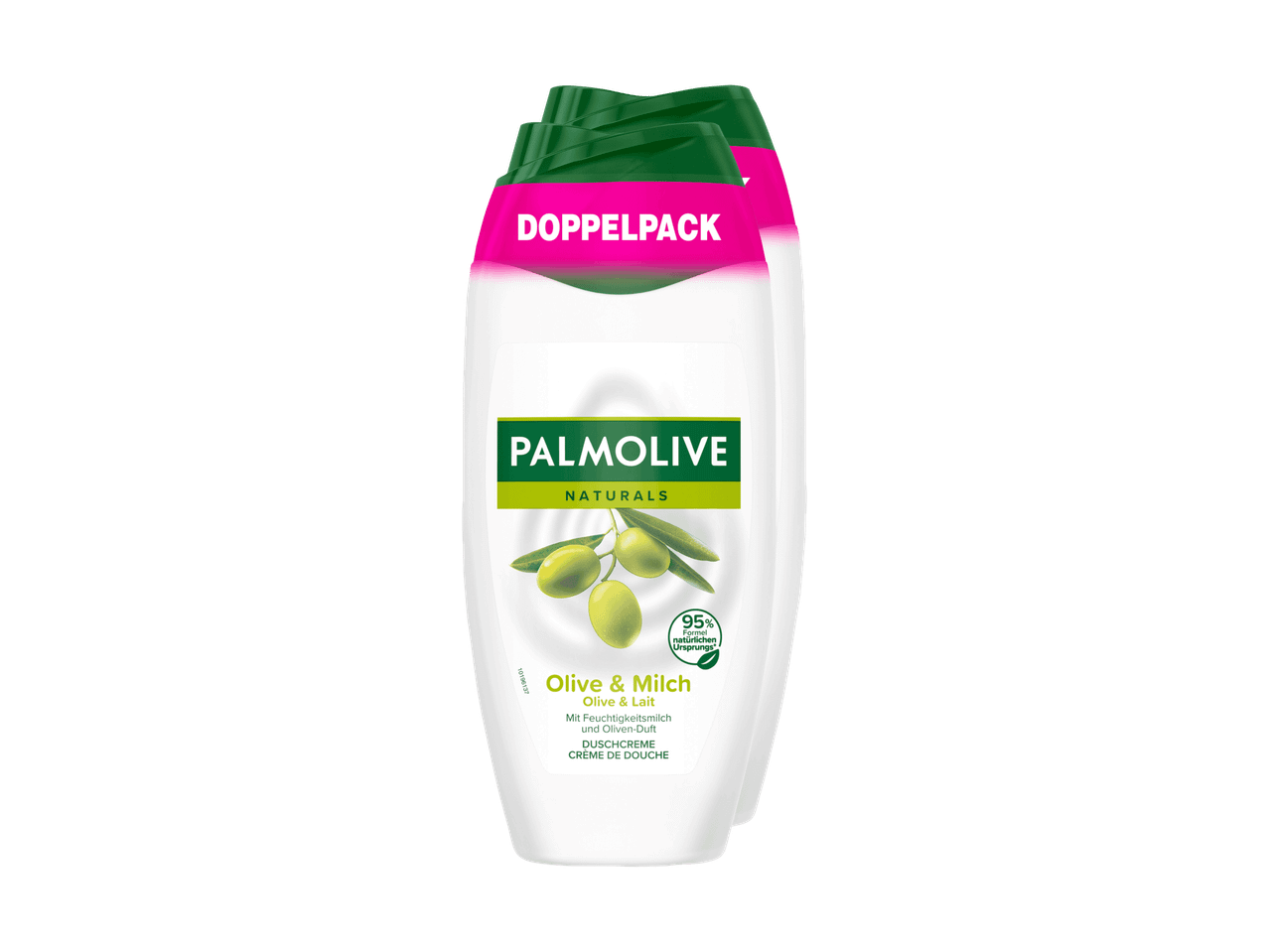 Doppelpack Palmolive Naturals Duschcreme Olive & Milch.