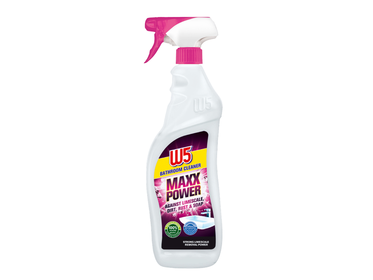 W5 Maxx Power fürdőszoba tisztító vízkő, kosz és rozsda ellen.