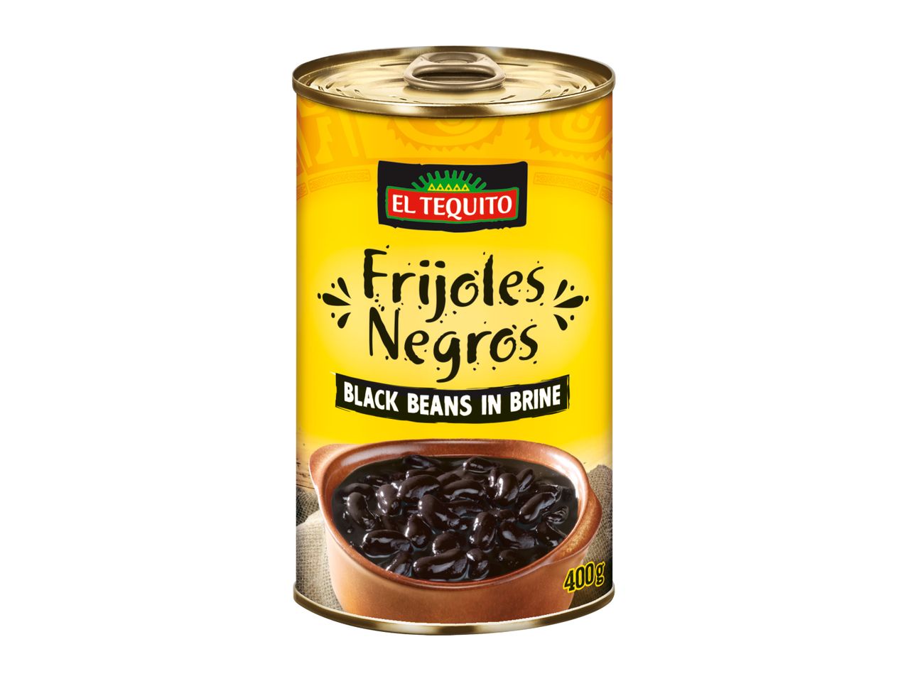El Mexicano brand canned black beans.