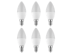 Șase becuri LED tip lumânare.