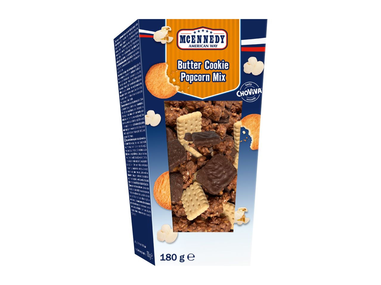 MCENNEDY Butter Cookie Popcorn Mix with Choviva