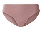 Single pair of plain pink women's briefs, made from soft, comfortable fabric.