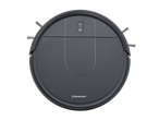 Aspirator robot SILVERCREST® gri închis cu buton de pornire și perii laterale.