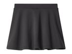 Black skater skirt with an elastic waistband.