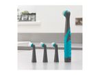 Beldi cordless cleaning brush with three interchangeable heads.