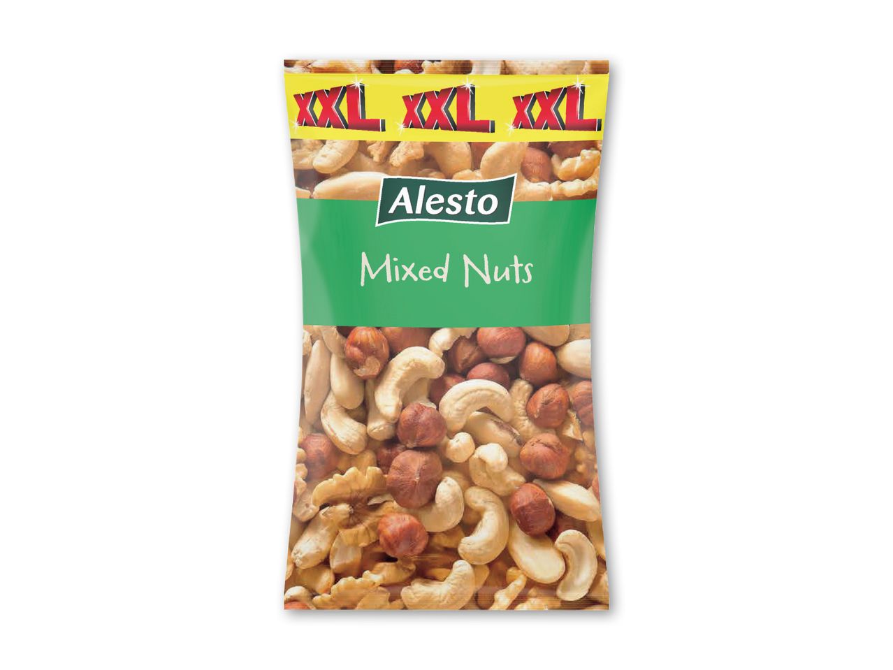 Alkara's blanding af nødder, herunder cashewnødder og peanuts.