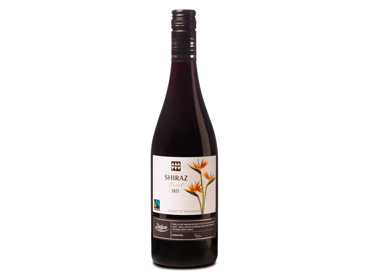 Shiraz Paarl 2023 wijnfles.