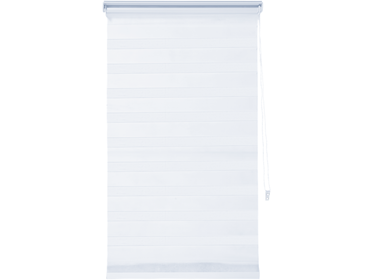 Bijele rolete, spuštene.