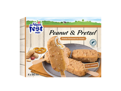 Alpenfest Pinda-pretzel ijs