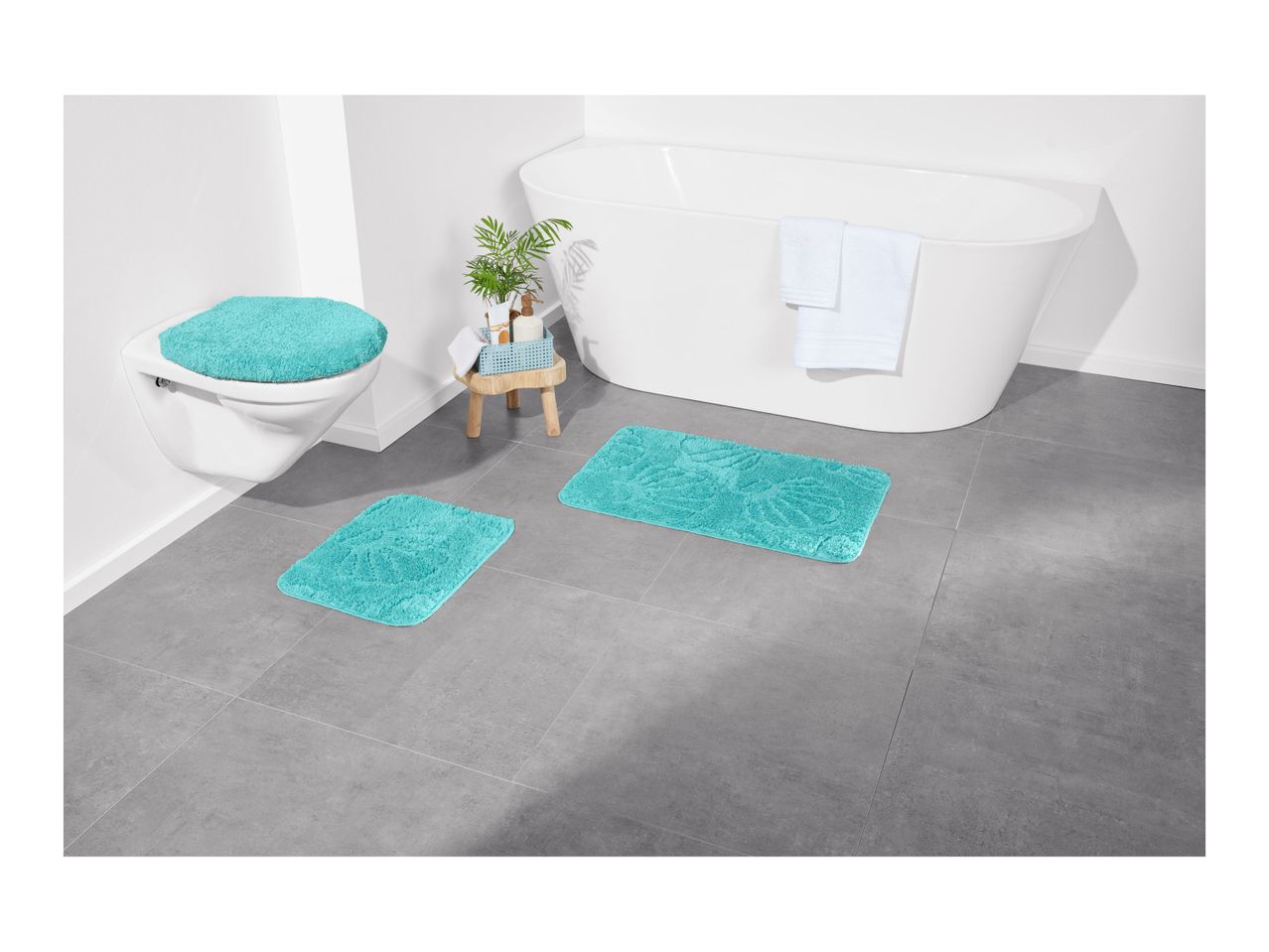 Go to full screen view: Livarno Home Bathroom Mat Set - 3 Piece Set - Image 21