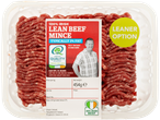 Package of Bord Bia Quality Assurance 100% Irish Lean Beef Mince.