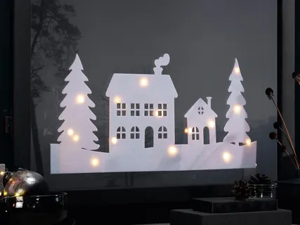 Filcdekoráció LED-fénnyel