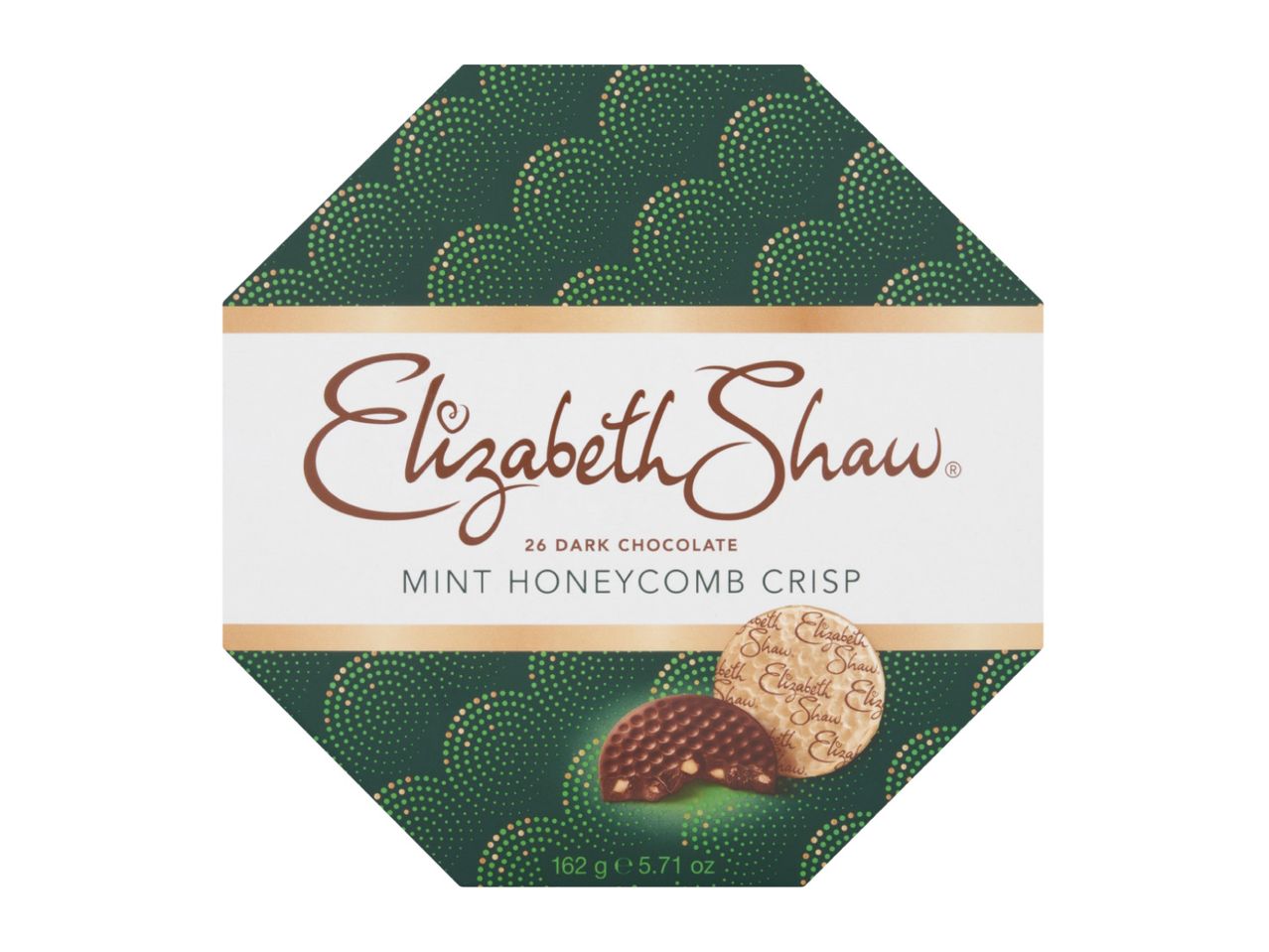 Elizabeth Shaw 26 Dark Chocolate Mint Honeycomb Crisp, 162g