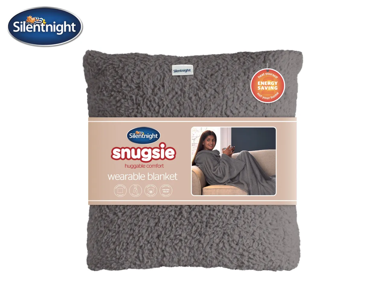 Go to full screen view: Silentnight Snugsie Wearable Blanket - Image 1