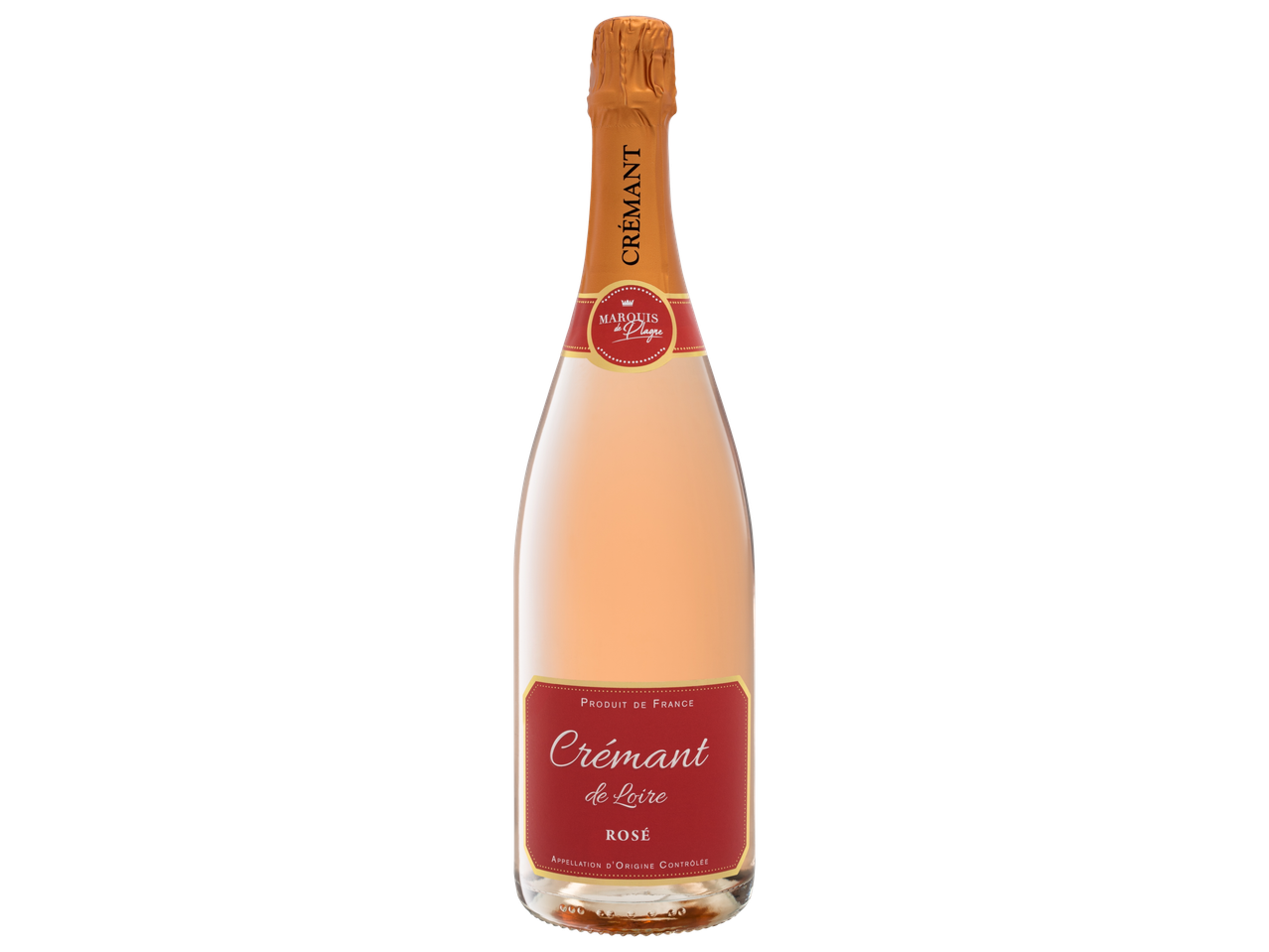 Crémant de Loire Marquis de Plagre rosé mousserende wijn uit Frankrijk.