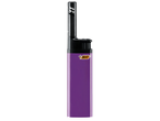 Purple BIC lighter with long extendable flame.