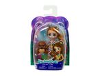 A package of two small collectible dolls and their animal companions.