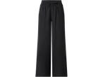 Pantaloni negri largi ESMARA pentru femei, cu talie elastică și șnur.